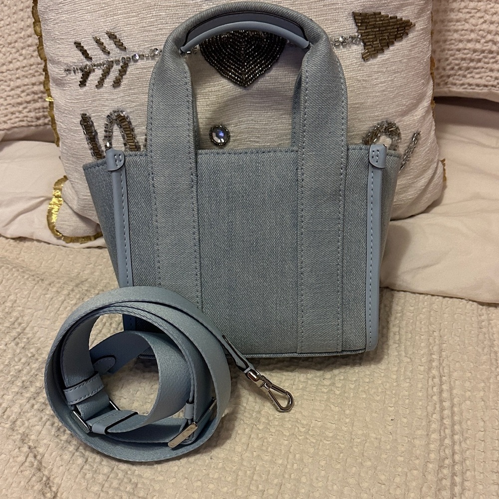 Kate Spade Light Blue Denim Mini Crossbody Bag - Picture 3 of 3